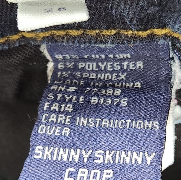 Madewell Skinny Skinny Crop Blue Denim Jeans Women's Size 28 - Picture 8 of 10